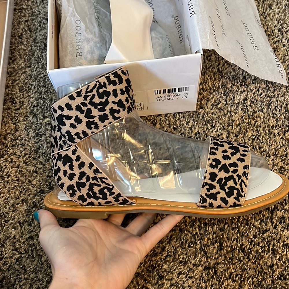 Cheetah sandals